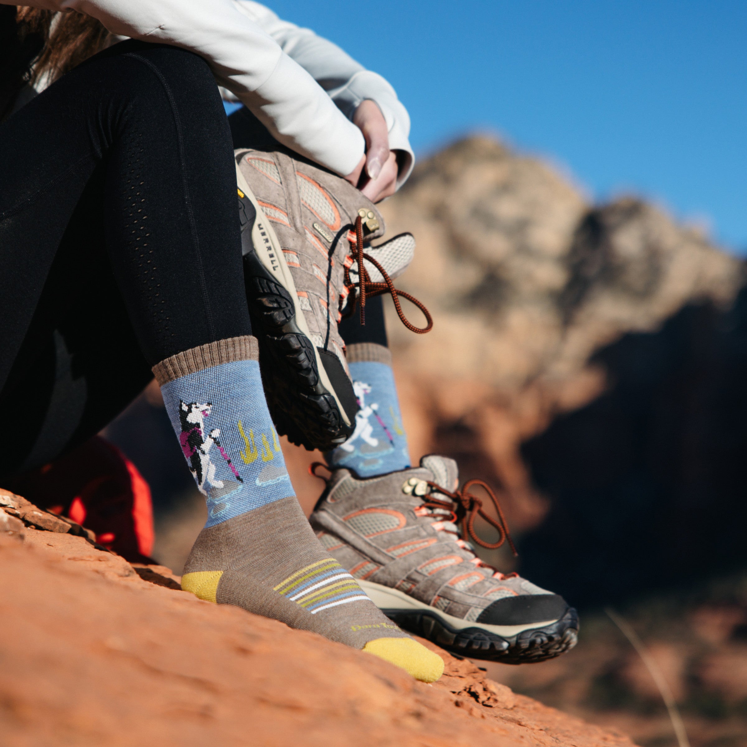 Women's Critter Club Micro Crew Lightweight Hiking Socks - Image 12