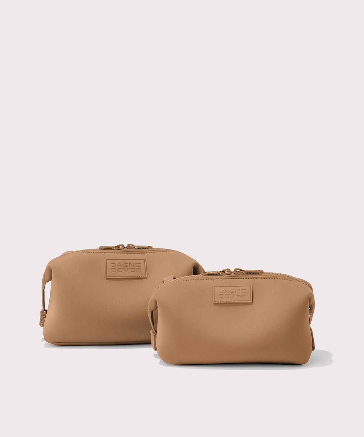 Hunter Toiletry Bag in Camel. Small - Image 4