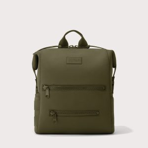 Indi Diaper Backpack in Dark Moss. Medium