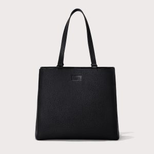 Allyn Tote in Onyx. Large